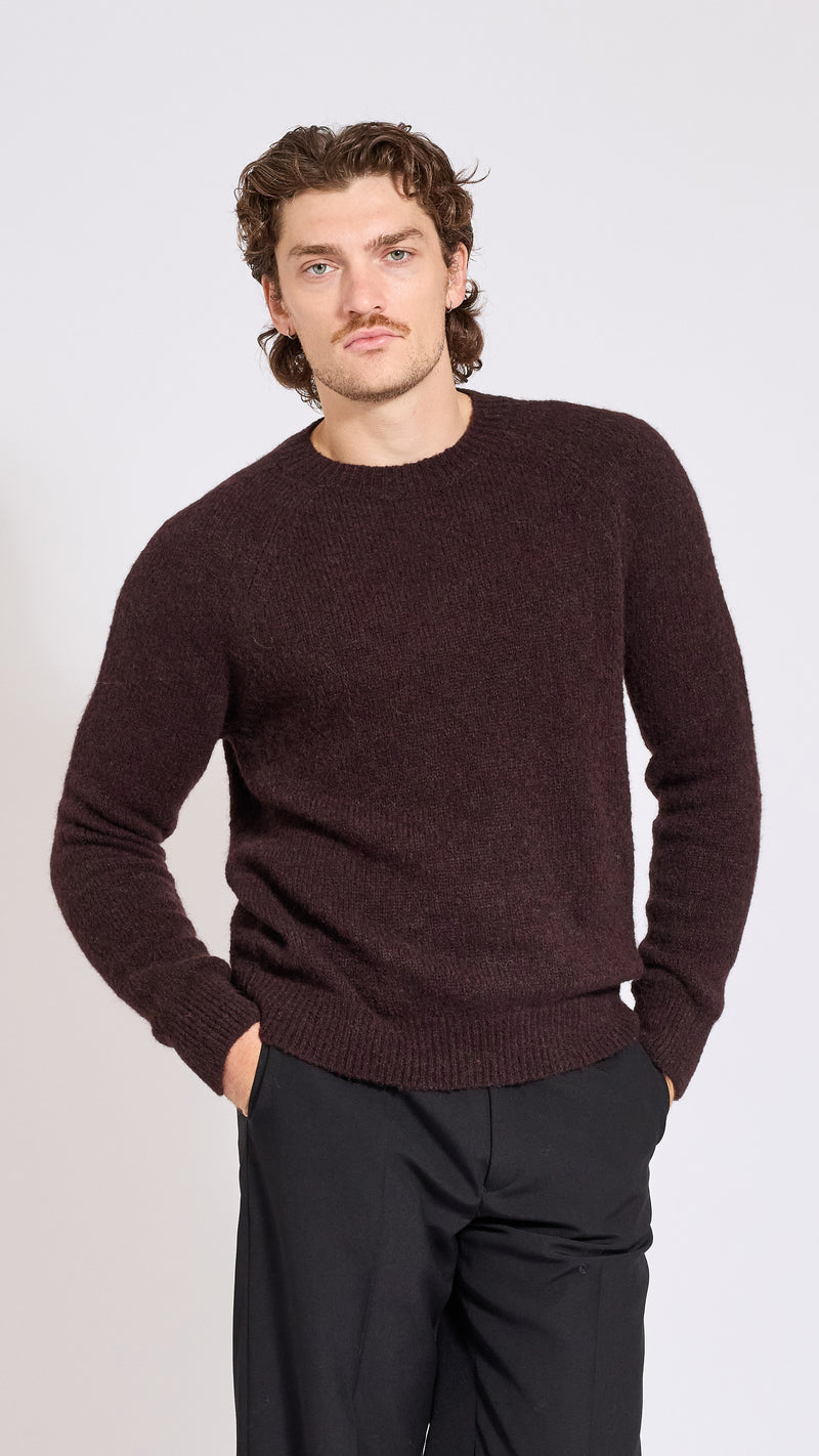 DRIES VAN NOTEN CHOCOLATE BROWN MELBOURNE SWEATER