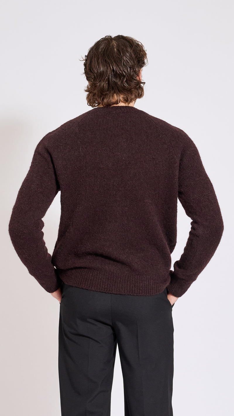 DRIES VAN NOTEN CHOCOLATE BROWN MELBOURNE SWEATER