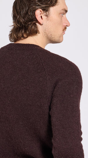 DRIES VAN NOTEN CHOCOLATE BROWN MELBOURNE SWEATER