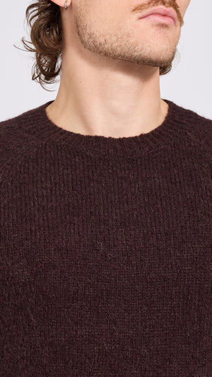 DRIES VAN NOTEN CHOCOLATE BROWN MELBOURNE SWEATER