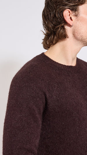 DRIES VAN NOTEN CHOCOLATE BROWN MELBOURNE SWEATER