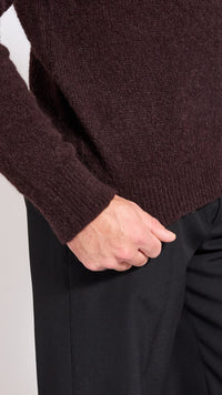DRIES VAN NOTEN CHOCOLATE BROWN MELBOURNE SWEATER