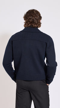DRIES VAN NOTEN BLACK MODENO BUTTONED SWEATER