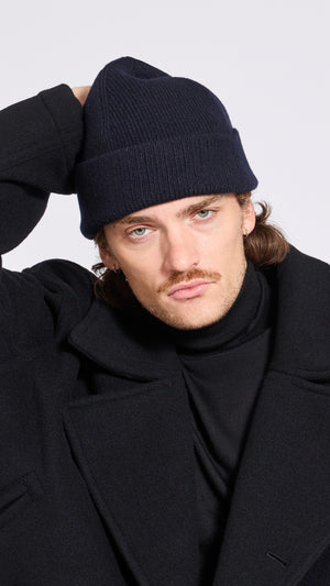 LEMAIRE NAVY BEENIE