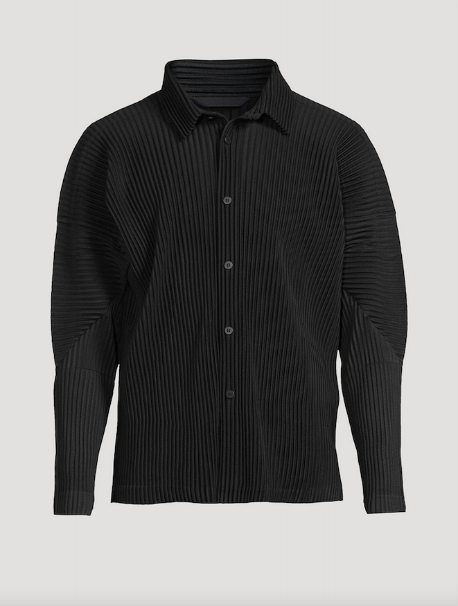 HOMME PLISSÉ BLACK OCTOBER SHIRT