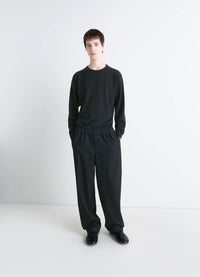 LEMAIRE ANTHRACITE LIGHT CREWNECK SWEATER